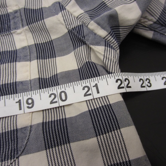 Patagonia Shirt Mens M Grey/white Plaid Pockets Button Up Cotton hiking outdoor - Picture 12 of 16